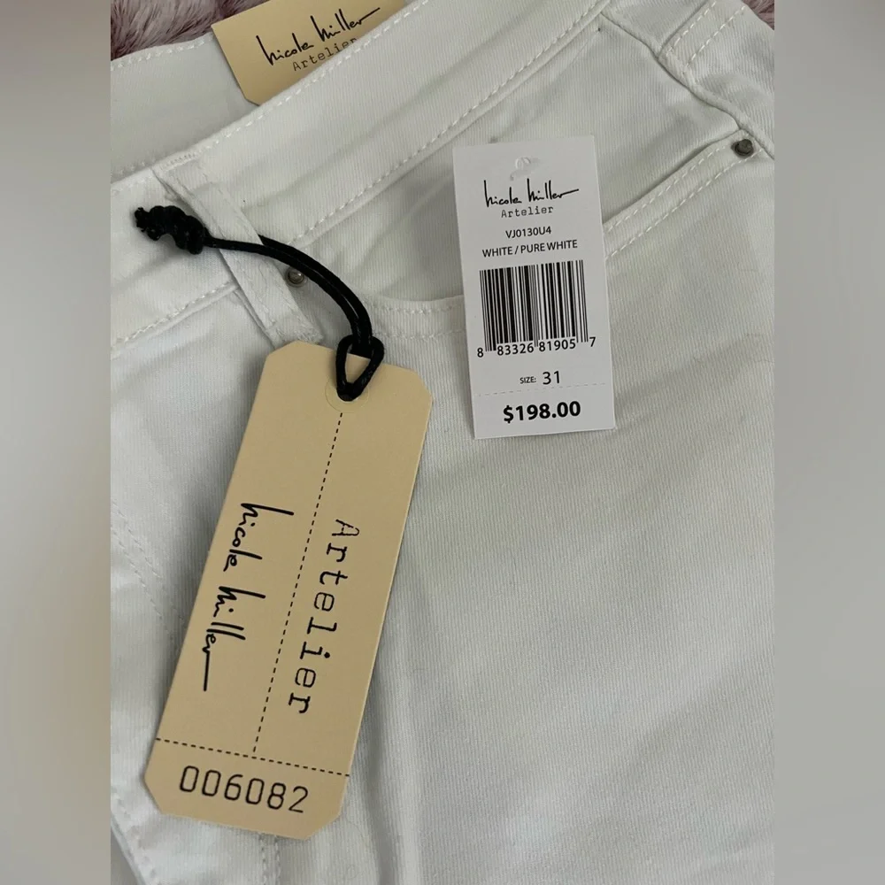 Nicole Miller Pure White Artelier Skinny Jeans - Picture 2 of 3